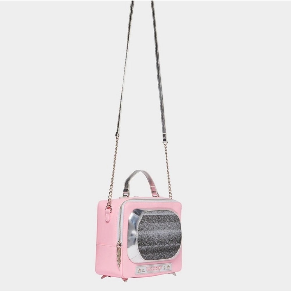 NWT Betsey Johnson Kitsch Pink Boob TubeCrossbody Bag & TV Remote Pouch
BJ32545M - Picture 3 of 8